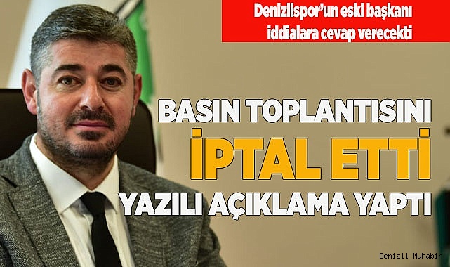 Mehmet Uz, yazılı açıklama yaptı