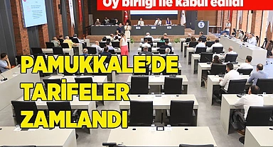 PAMUKKALE’DE TARİFELERE ZAM