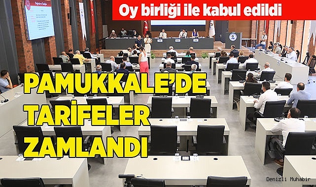 PAMUKKALE’DE TARİFELERE ZAM