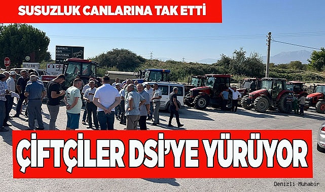 SARAYKÖY'LÜ ÇİFTÇİLER DSİ’YE YÜRÜYOR