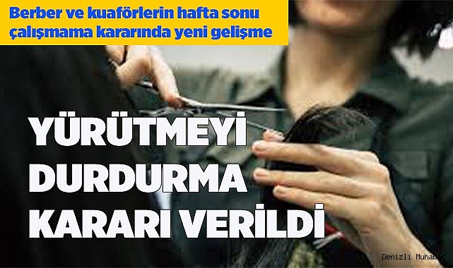 YÜRÜTMEYİ DURDURMA KARARI VERİLDİ