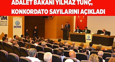 Adalet Bakanı Yılmaz Tunç, konkordato sayılarını açıkladı