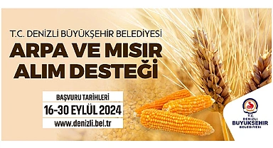 Arpa ve mısır alım desteği müracaatları başladı