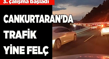 CANKURTARAN'DA TRAFİK YİNE FELÇ