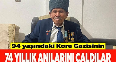 Kore Gazisi çalınan silahı ve 74 yıllık anılarının ardından gözyaşı döktü