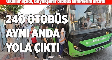 Okullar açıldı, Büyükşehir otobüs seferlerini artırdı