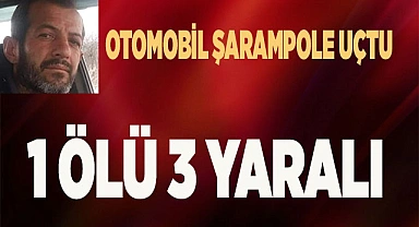 OTOMOBİL ŞARAMPOLE UÇTU