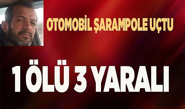 OTOMOBİL ŞARAMPOLE UÇTU