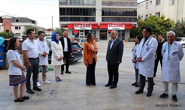Sağlık çalışanları ziyaret edilerek halk haftası kutlandı