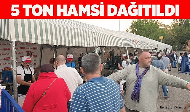 5 TON HAMSİ DAĞITILDI