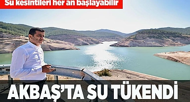 Akbaş Barajından içme suyu alımı durduruldu