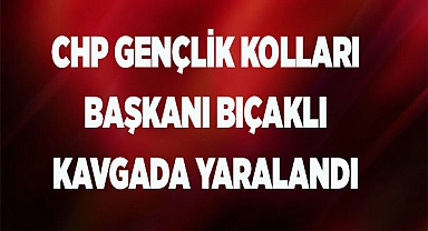 CHP Gençlik Kolları Başkanı bıçaklı kavgada yaralandı