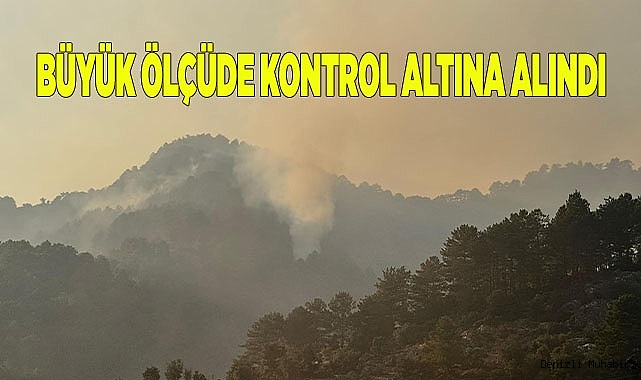 Denizli’deki orman yangını büyük ölçüde kontrol altına alındı