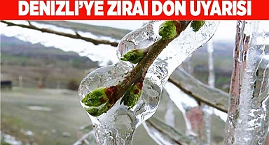 Denizli’ye zirai don uyarısı