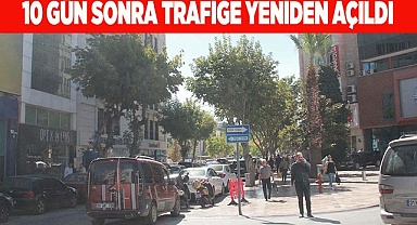 ENVERPAŞA CADDESİ YENİDEN TRAFİĞE AÇILDI