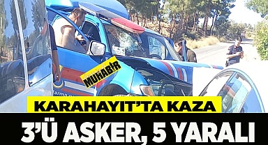 Karahayıt’ta kaza: 3’ü asker 5 yaralı