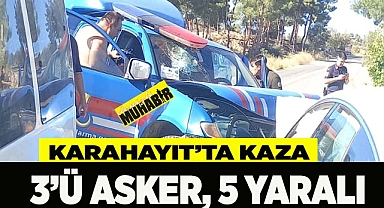 Karahayıt’ta kaza: 3’ü asker 5 yaralı