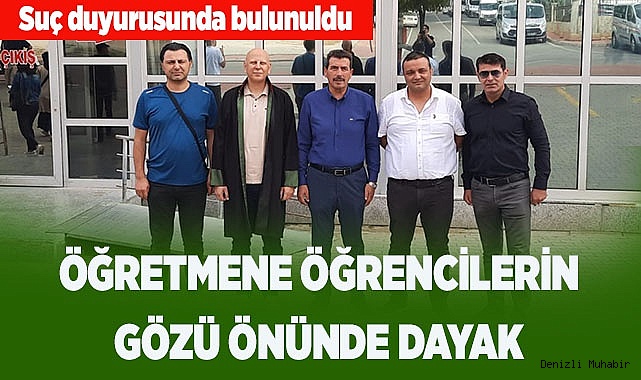 Öğretmene öğrencilerin gözü önünde dayak
