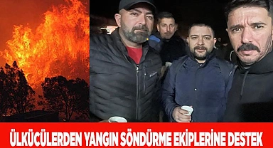 ÜLKÜCÜLERDEN YANGIN SÖNDÜRME EKİPLERİNE DESTEK