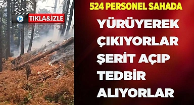 YÜRÜYEREK ÇIKIYORLAR ŞERİT AÇIP TEDBİR ALIYORLAR