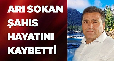 Arı sokan şahıs hayatını kaybetti