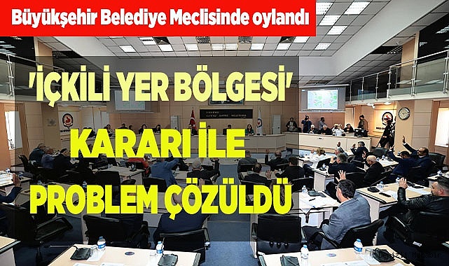 BÜYÜKŞEHİR, İÇKİLİ YER BÖLGELERİNİ AYIRDI