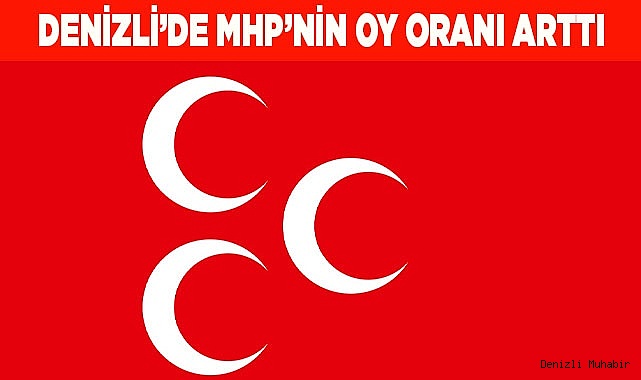 DENİZLİ'DE MHP'NİN OY ORANI ARTIYOR