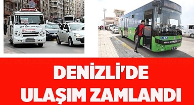 Denizli'de ulaşım zamlandı