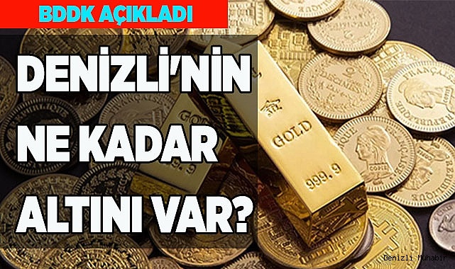 DENİZLİ'NİN NE KADAR ALTINI VAR?