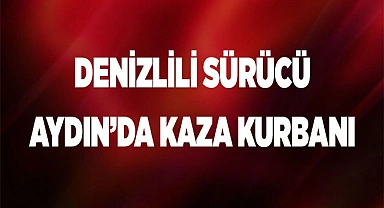 Denizlili sürücü Aydın’da kaza kurbanı
