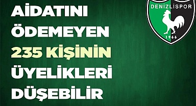 DENİZLİSPOR, BORÇLU İSİMLERİ AÇIKLADI