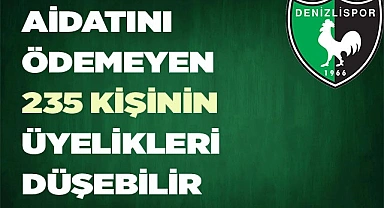 DENİZLİSPOR, BORÇLU İSİMLERİ AÇIKLADI