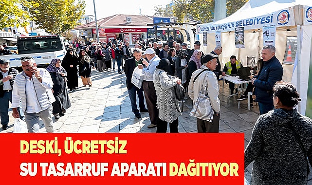 DESKİ, ücretsiz su tasarruf aparatı dağıtıyor