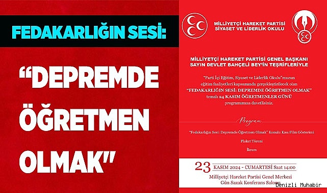 "FEDAKARLIĞIN SESİ: DEPREMDE ÖĞRETMEN OLMAK"