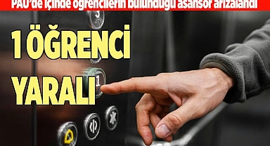 PAÜ’lü öğrencilerin bulunduğu asansör arızalandı