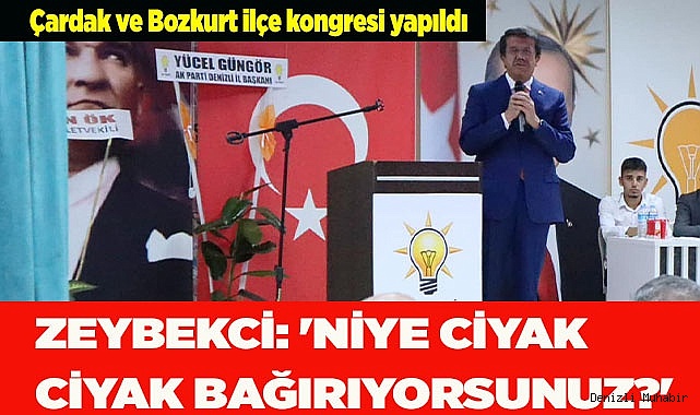 Zeybekçi: 'Niye ciyak ciyak bağırıyorsunuz?'