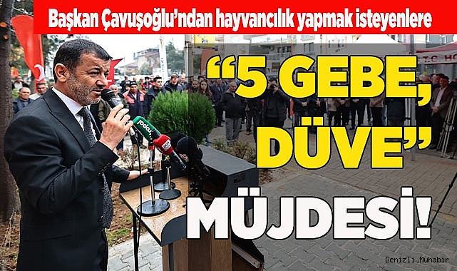 Başkan Çavuşoğlu; “Köyüne dönmek isteyene 5 gebe düve vereceğiz”