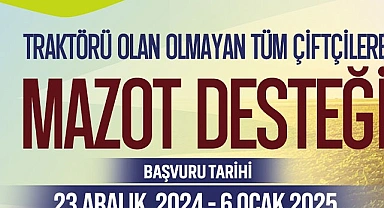 Denizli Büyükşehir’in mazot desteği başvuruları başladı