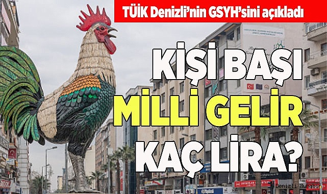 DENİZLİ'DE KİŞİ BAŞI MİLLİ GELİR KAÇ LİRA?
