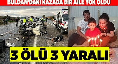Düğün yolundaki facia gibi kazada bir aile yok oldu: 3 ölü, 3 yaralı