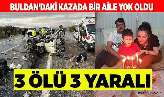 Düğün yolundaki facia gibi kazada bir aile yok oldu: 3 ölü, 3 yaralı