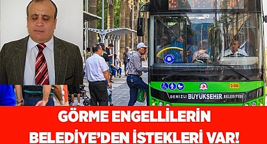 GÖRME ENGELLİLERDEN BELEDİYEYE SİTEM