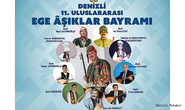 Halk ozanları Denizlililer için çalıp söyleyecek