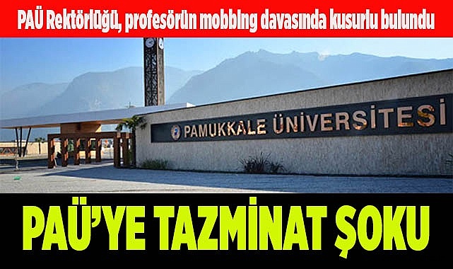 PAÜ Rektörlüğü, profesörün mobbing davasında kusurlu bulundu