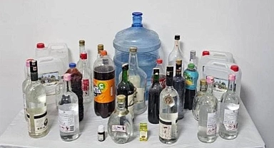 Piyasaya sahte alkol sokmak isteyen şahıs jandarmaya yakalandı
