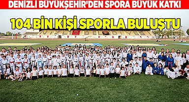 104 bin kişi sporla buluştu