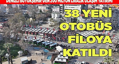 38 yeni otobüs filoya katıldı