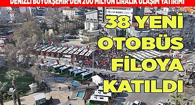 38 yeni otobüs filoya katıldı
