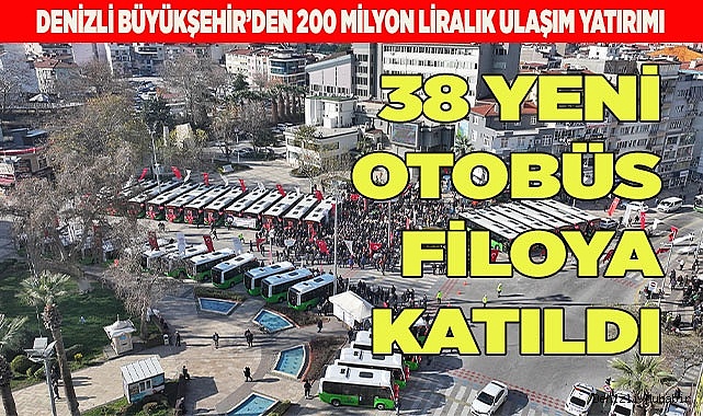 38 yeni otobüs filoya katıldı