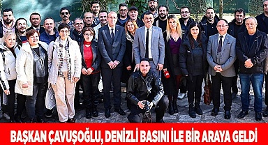 Başkan Çavuşoğlu, Denizli basını ile bir araya geldi